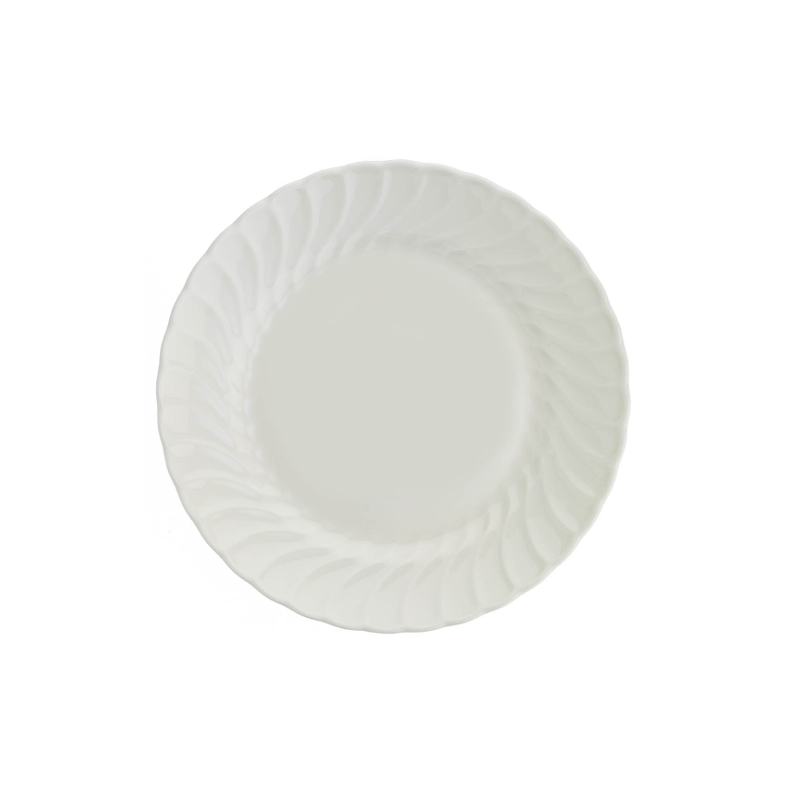 24-teiliges Porzellan-Speiseservice, weiß