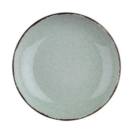 24-teiliges Tafelservice, grün/Porzellan