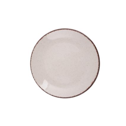 24-teiliges Tafelservice in Beige aus Porzellan