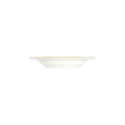 24-teiliges Tafelservice, Weiß/Gold, Porzellan