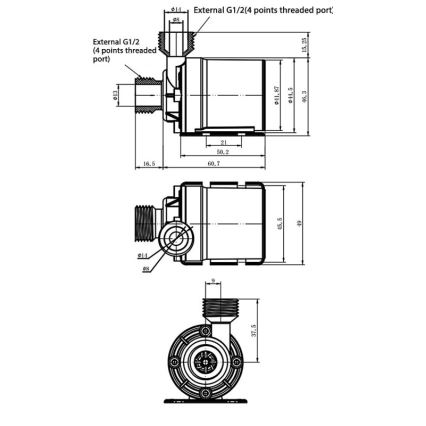 24-V-Pumpe, 800 l/h