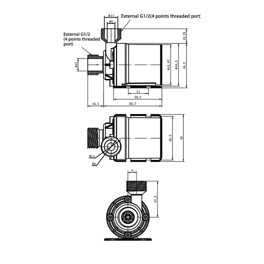 24-V-Pumpe, 800 l/h