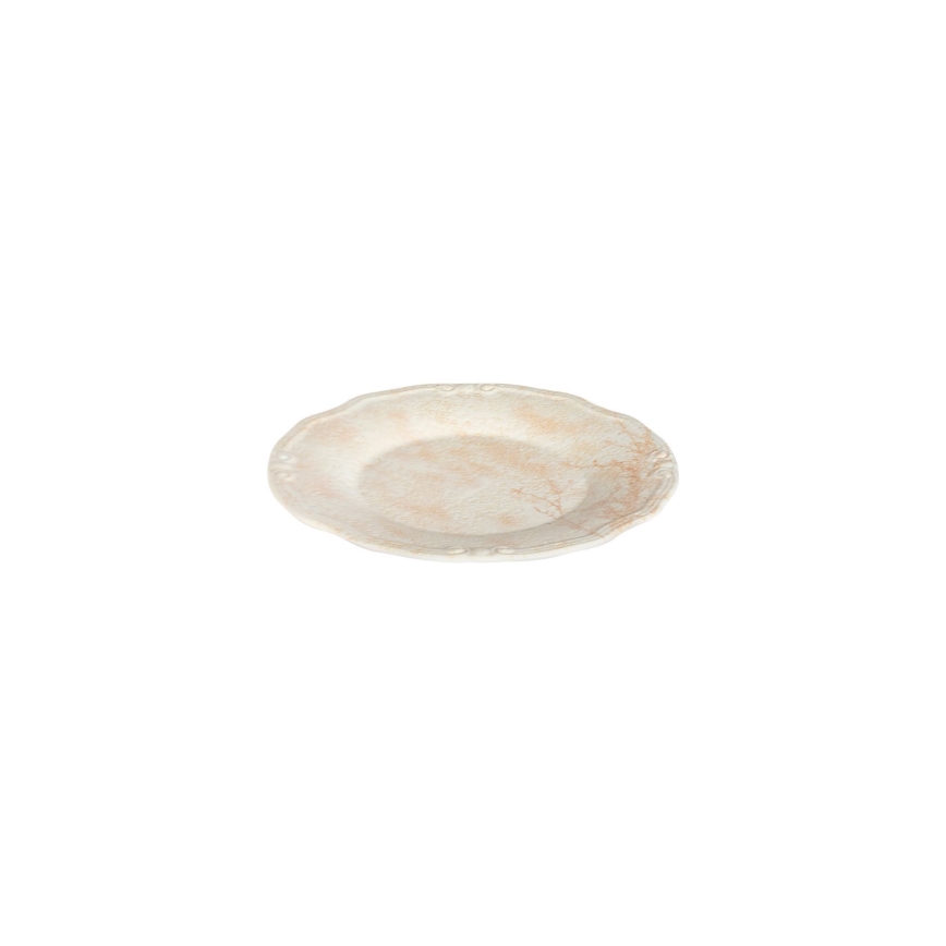 27-teiliges Geschirrset, beige/Porzellan