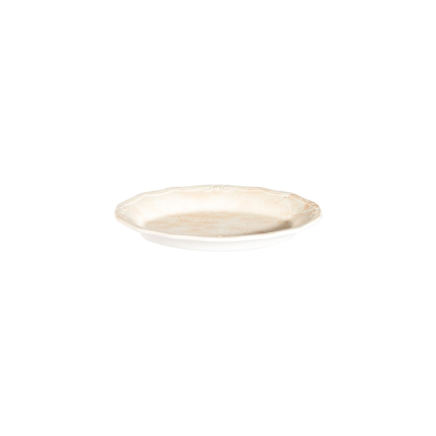 27-teiliges Geschirrset, beige/Porzellan