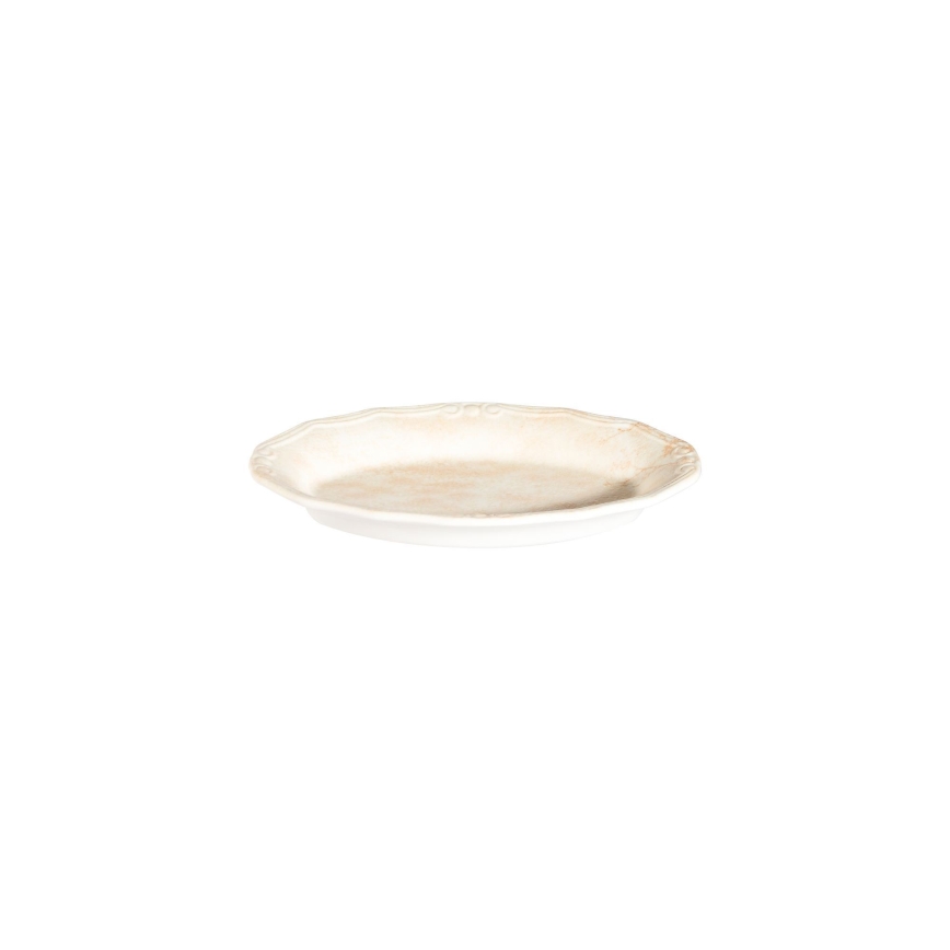 27-teiliges Geschirrset, beige/Porzellan