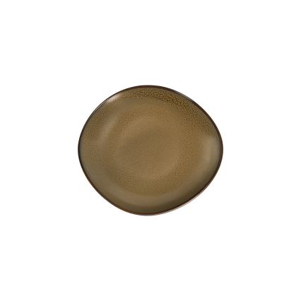 27-teiliges Speiseservice, weiß/braun, Porzellan