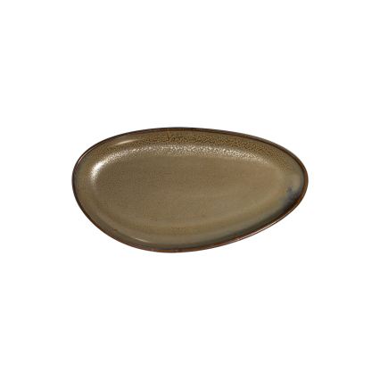 27-teiliges Speiseservice, weiß/braun, Porzellan