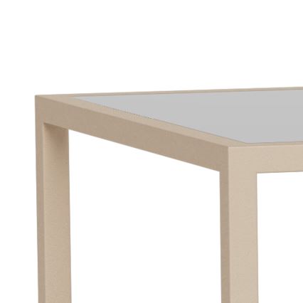 2er-Set Couchtisch SARON 90x50 cm grau/transparent