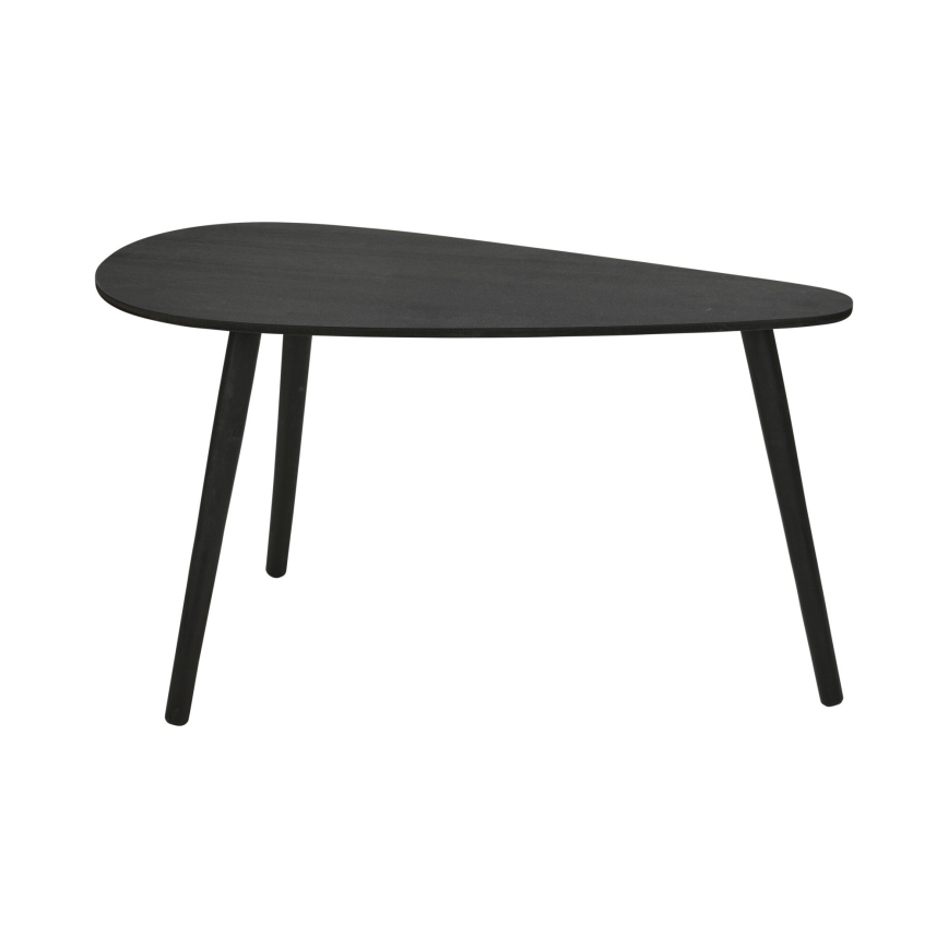 2er-Set Couchtisch SOLE 60/80x30/40 cm schwarz