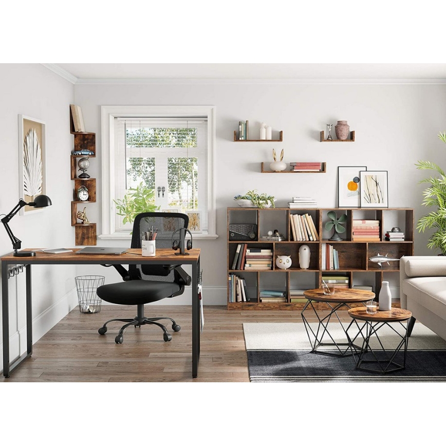 2er-Set Couchtisch TALIA, braun/schwarz