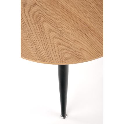 2er-Set Couchtisch ZENYA Eiche/Schwarz