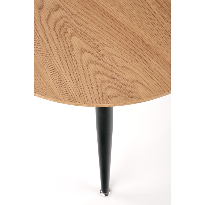 2er-Set Couchtisch ZENYA Eiche/Schwarz