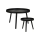 2er-Set Couchtische VERDE, Ø 60/38 cm, schwarz