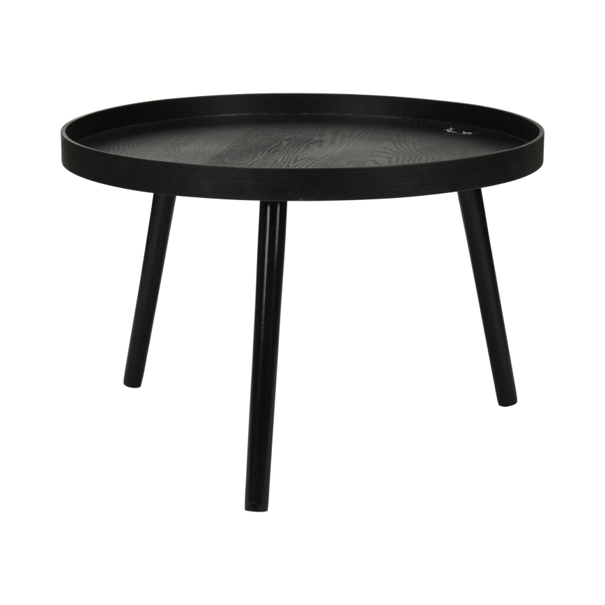 2er-Set Couchtische VERDE, Ø 60/38 cm, schwarz