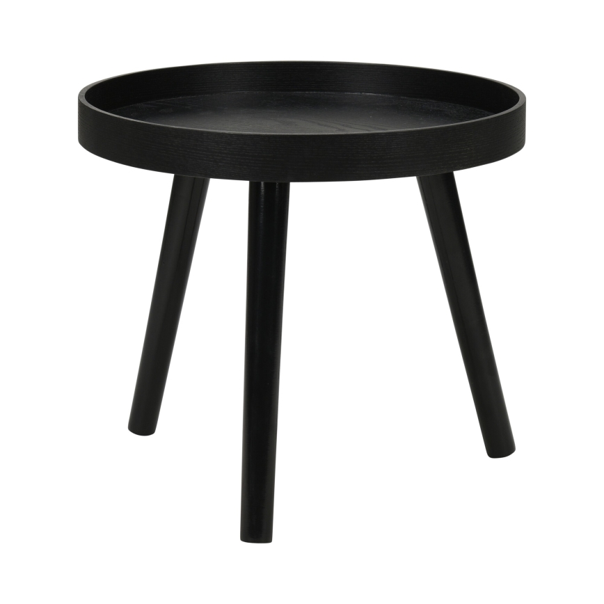 2er-Set Couchtische VERDE, Ø 60/38 cm, schwarz