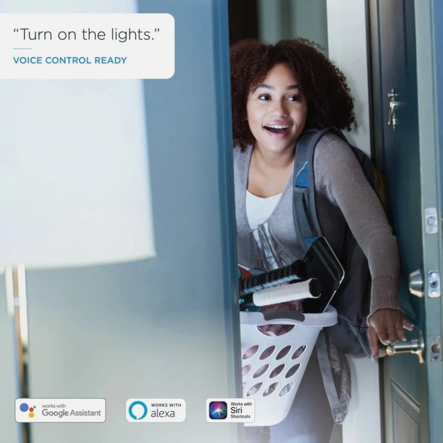 2er-Set dimmbare LED-Leuchtmittel A60 E27/9W/230V 2700K Wi-Fi + Fernbedienung - WiZ