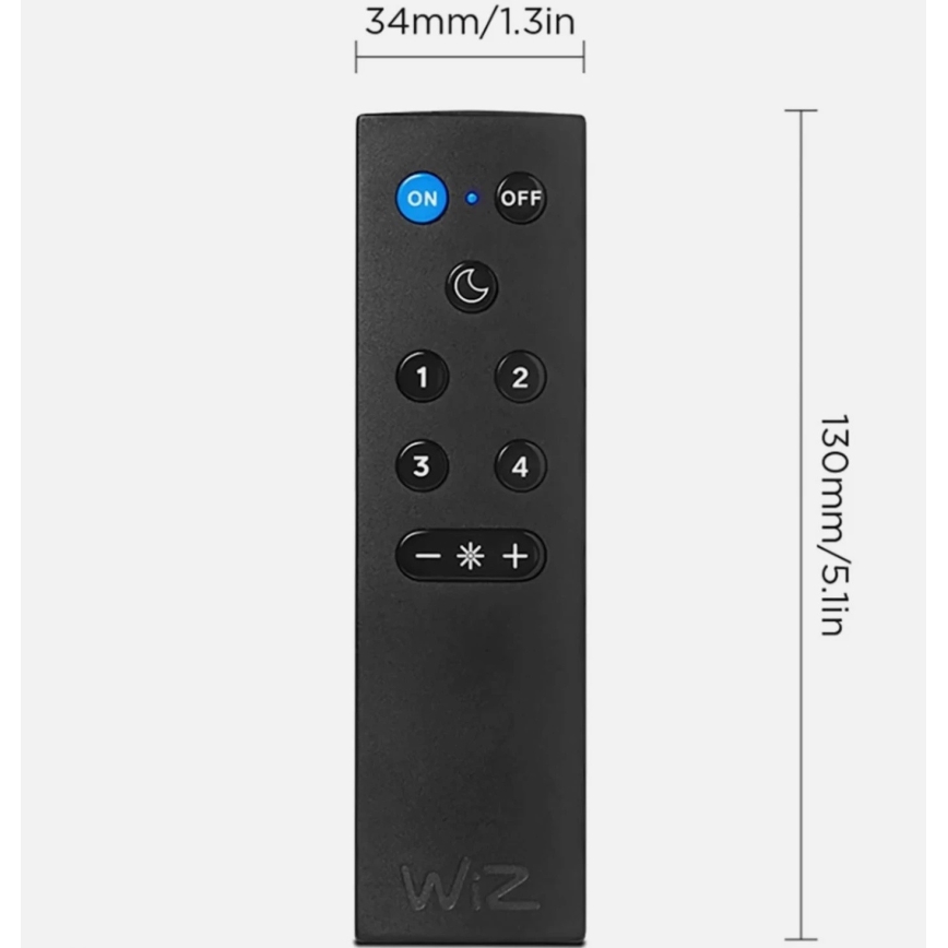 2er-Set dimmbare LED-Leuchtmittel A60 E27/9W/230V 2700K Wi-Fi + Fernbedienung - WiZ