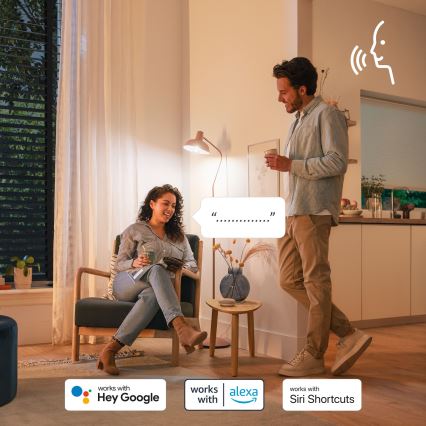 Set 2x Philips SMART LED RGB, dimmbar, C37, E14, 4,9 W, 230 V, 2200–6500 K, CRI 90