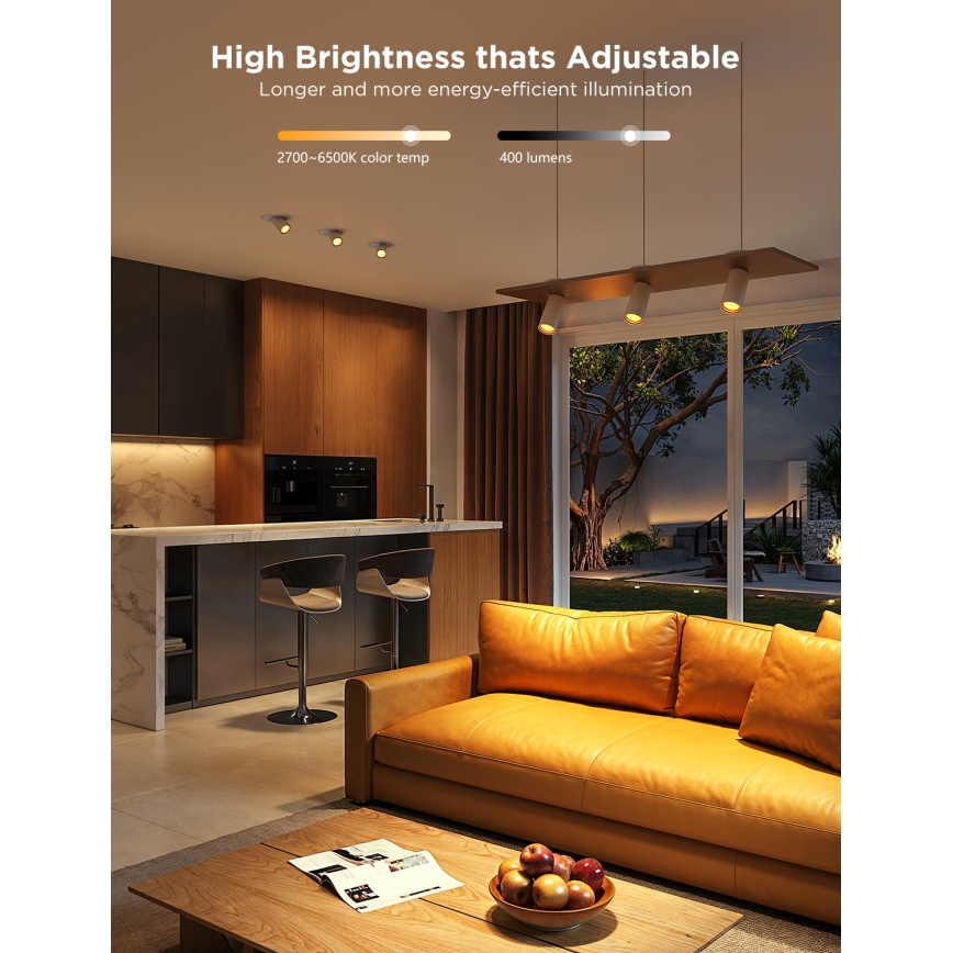 2er-Set dimmbare LED-RGBWW-Reflektorlampen MATTER GU10/4,8W/230V 2700-6500K Wi-Fi - Govee