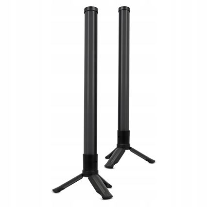 2er-Set dimmbare RGBIC-LED-Tischlampen LED/5W/5V schwarz + Fernbedienung