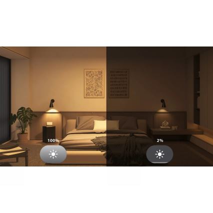 2er-Set dimmbare LED-Leuchtmittel Philips Hue WHITE AMBIANCE E27/8,1W/230V 1000-20000K