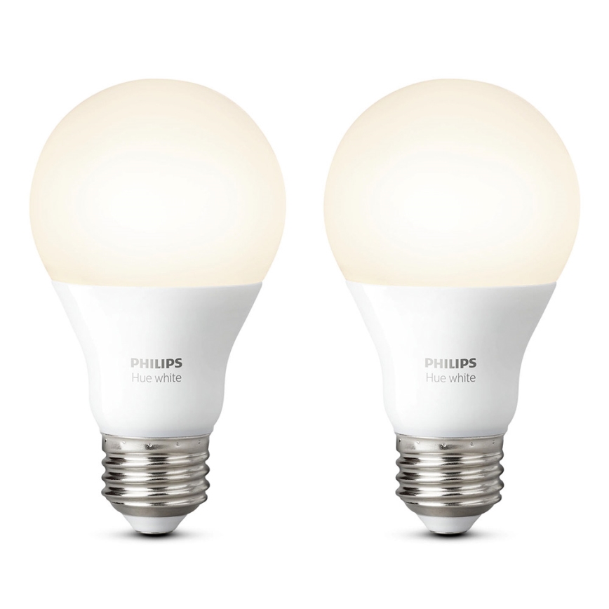 2er SET -  LED dimmbare Glühbirne Philips HUE WHITE E27/9W/230V