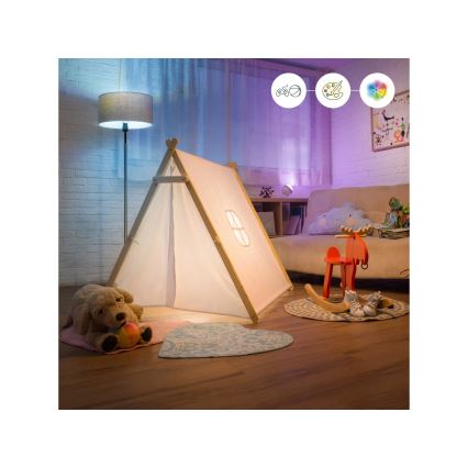 2er-Set dimmbare LED-RGBW-Lampe A60 E27/9W/230V 2200-6500K Wi-Fi + Fernbedienung - WiZ
