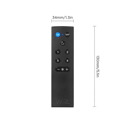 2er-Set dimmbare LED-RGBW-Lampe A60 E27/9W/230V 2200-6500K Wi-Fi + Fernbedienung - WiZ