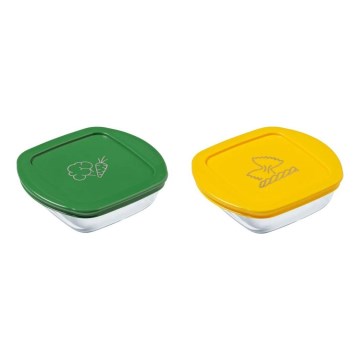 2er-Set PYREX Glas-Aufbewahrungsdosen für Lebensmittel, 0,3 l