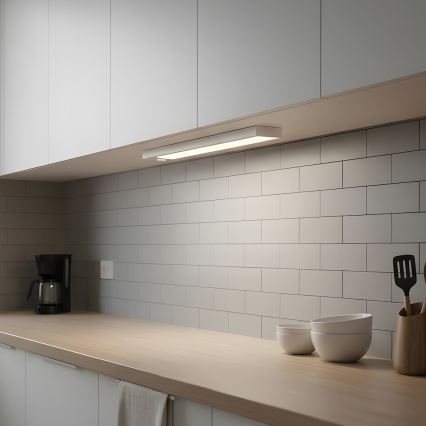 2er-Set wiederaufladbare LED-Möbelbeleuchtung mit Bewegungs- und Dämmerungssensor VIRO LED/1,2W/3,7V 800 mAh 3000/4000/6500K 30 cm weiß