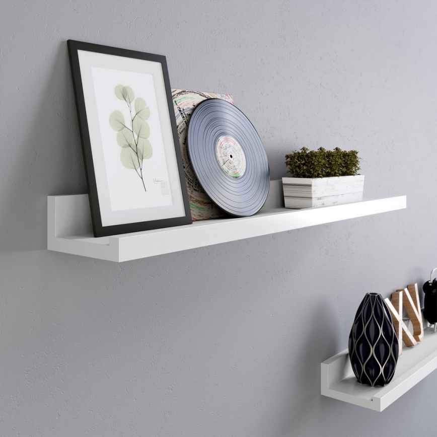 2er-Set Wandregale SHELFY, weiß
