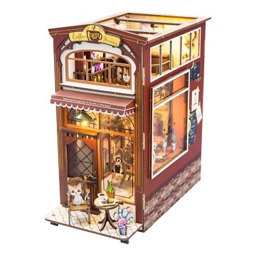 2Kids Toys - 3D-Puzzle LED-Buchstütze Café 2xAAA