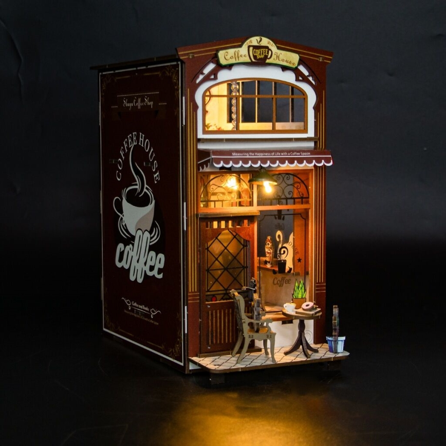 2Kids Toys - 3D-Puzzle LED-Buchstütze Café 2xAAA