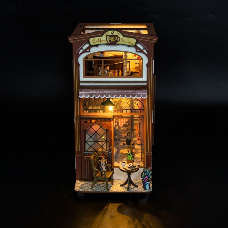 2Kids Toys - 3D-Puzzle LED-Buchstütze Café 2xAAA