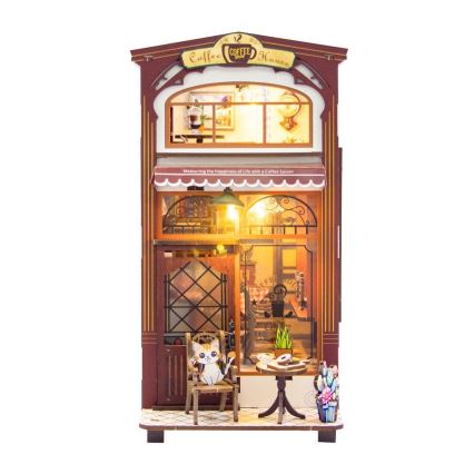 2Kids Toys - 3D-Puzzle LED-Buchstütze Café 2xAAA