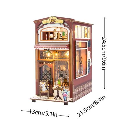 2Kids Toys - 3D-Puzzle LED-Buchstütze Café 2xAAA