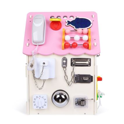 2Kids Toys - Activity Board Haus rosa