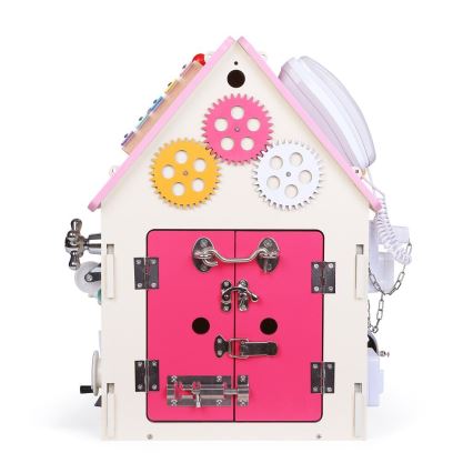 2Kids Toys - Activity Board Haus rosa