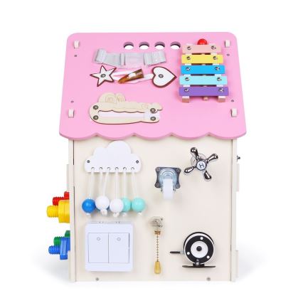 2Kids Toys - Activity Board Haus rosa