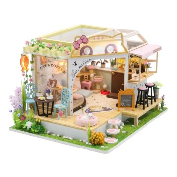 2Kids Toys - Children's Haus Katzencafé mit Garten 2xAAA