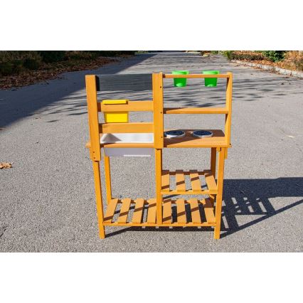 2Kids Toys - Holz-Spielküche für draußen mit Spüle