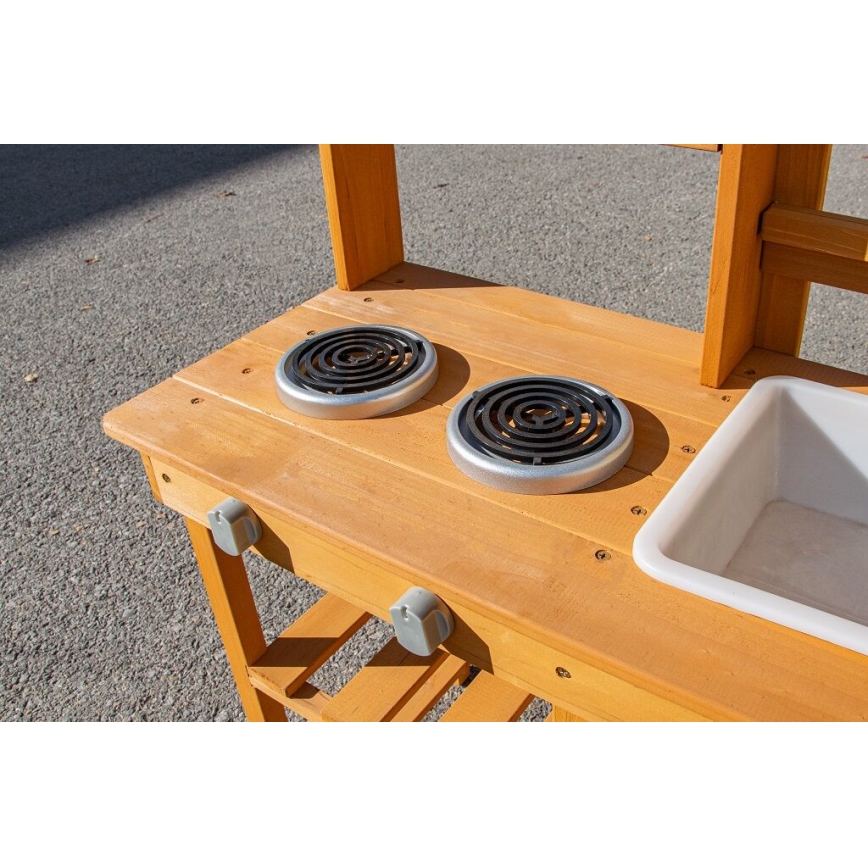 2Kids Toys - Holz-Spielküche für draußen mit Spüle
