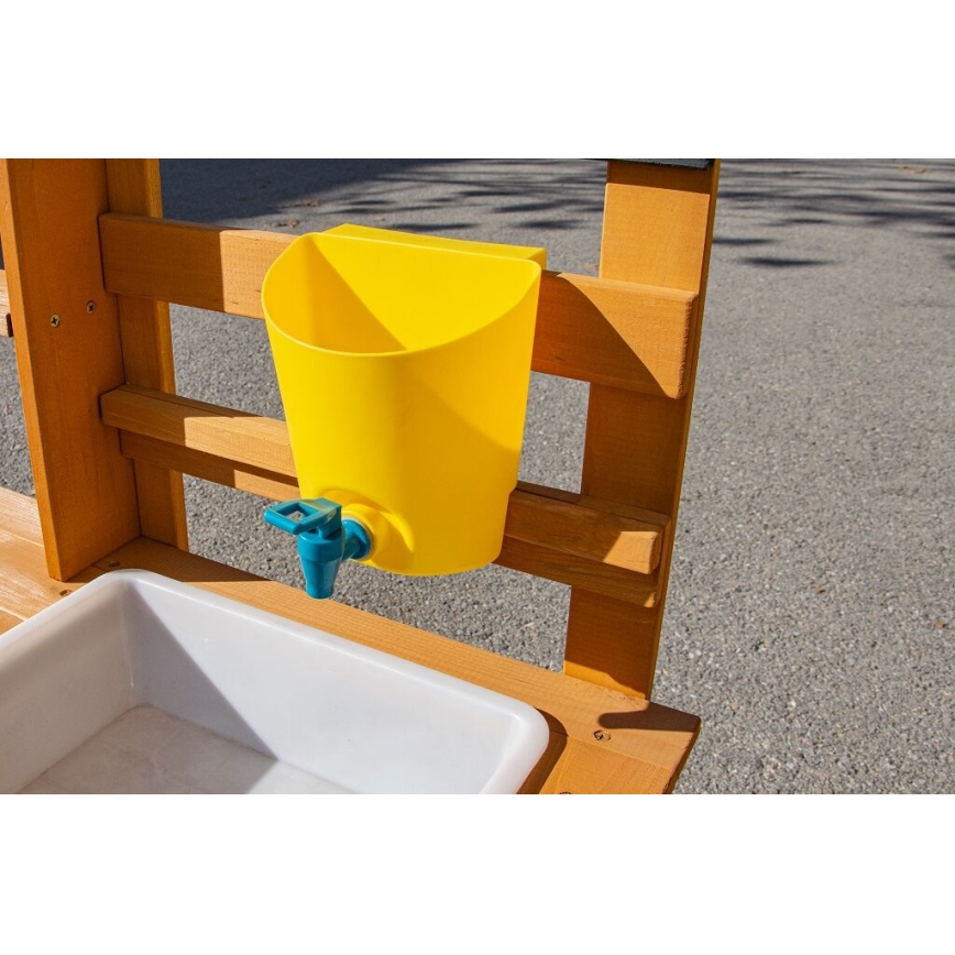 2Kids Toys - Holz-Spielküche für draußen mit Spüle