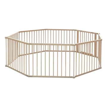 2Kids Toys - Kinder-Holzlaufgitter XXL 210x210 cm beige