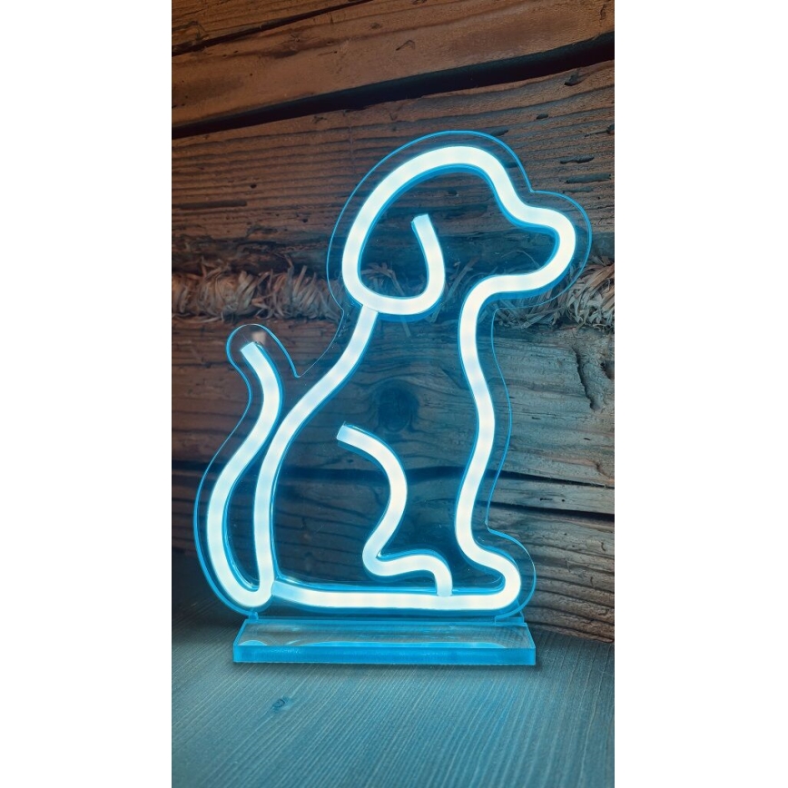 2Kids Toys - LED Neon Tischdekoration LED/5W/USB Hund
