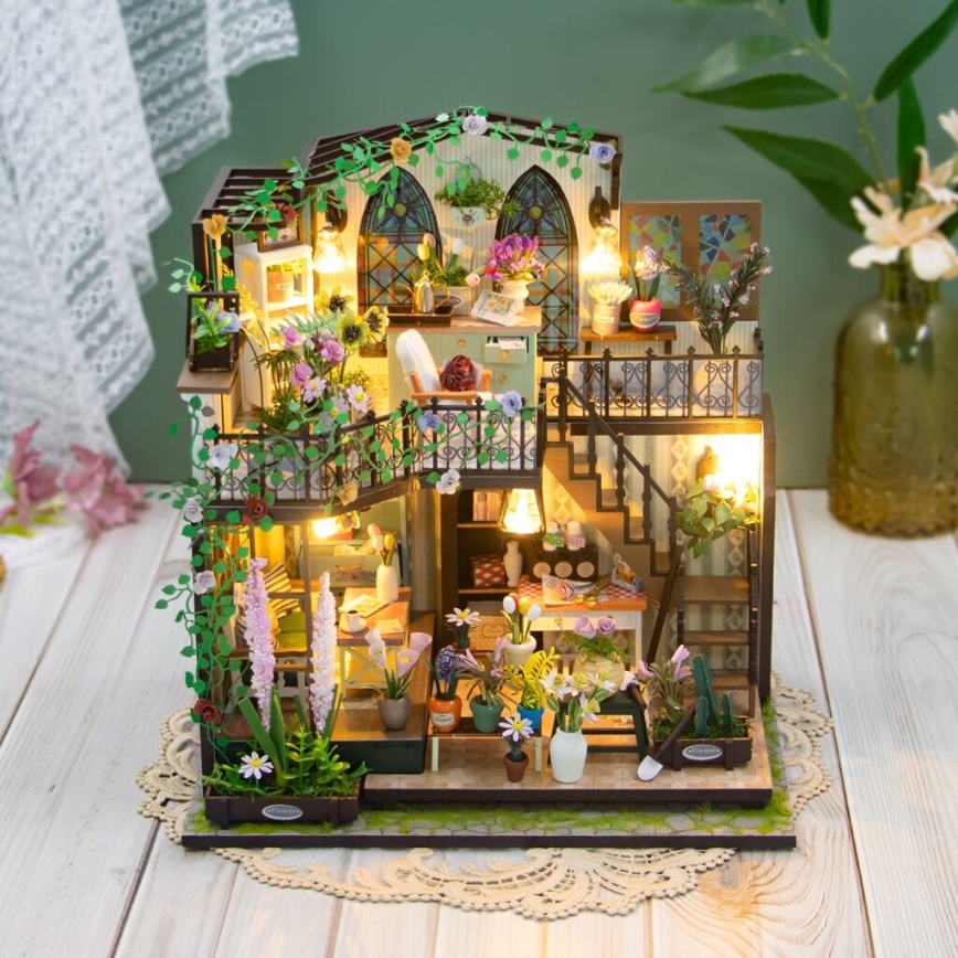 2Kids Toys - Miniatur-Haus Darcys Blumenhaus 2xAAA
