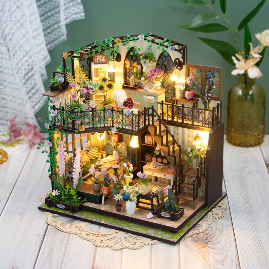 2Kids Toys - Miniatur-Haus Darcys Blumenhaus 2xAAA