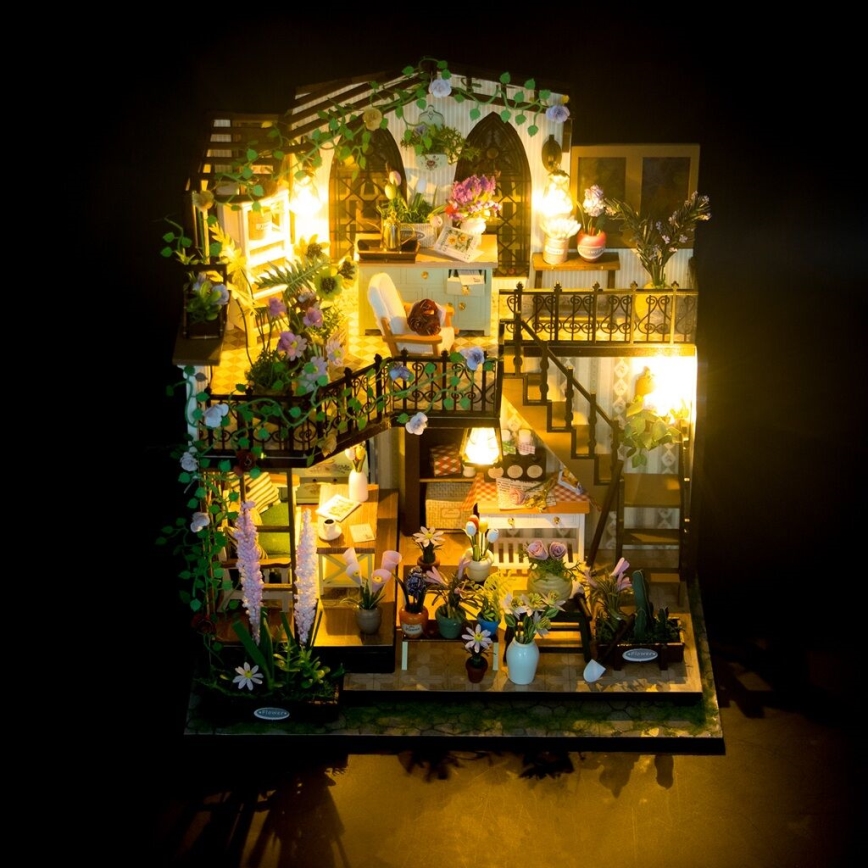 2Kids Toys - Miniatur-Haus Darcys Blumenhaus 2xAAA