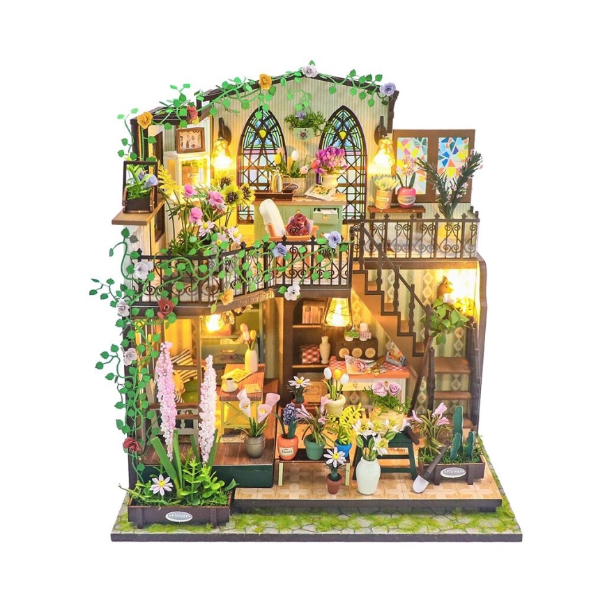2Kids Toys - Miniatur-Haus Darcys Blumenhaus 2xAAA