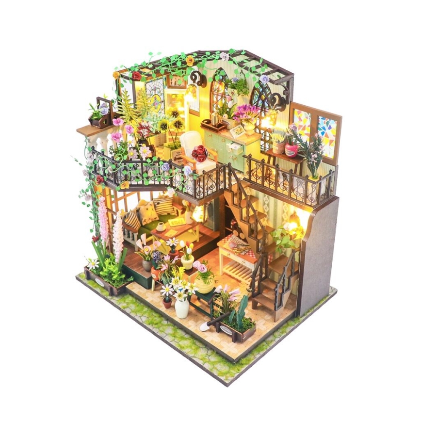 2Kids Toys - Miniatur-Haus Darcys Blumenhaus 2xAAA